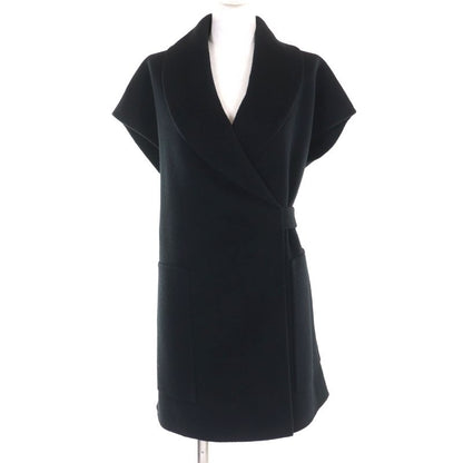 Hermes 2023 3h0141da 100% Cashmere Leather Use Belt Design Long Gilet Vest