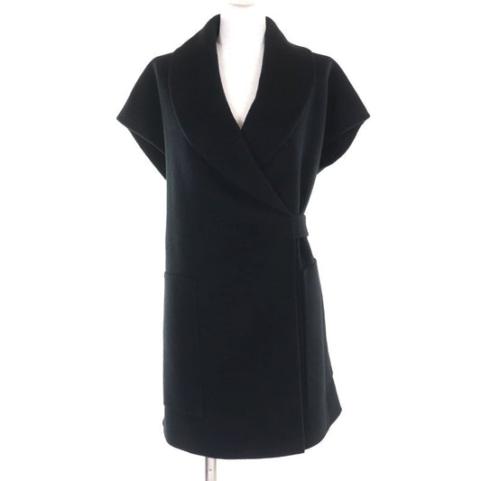 Hermes 2023 3h0141da 100% Cashmere Leather Use Belt Design Long Gilet Vest