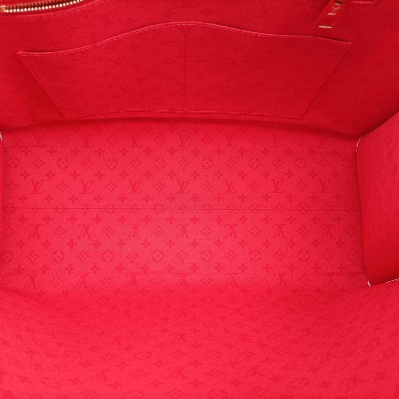Louis Vuitton On The Go GM White And Rouge Monogram Giant M45356 Fn2260