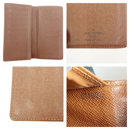 Louis Vuitton Monogram Porto Cult Credit Bifold Long Bill Holder M60825 Brown