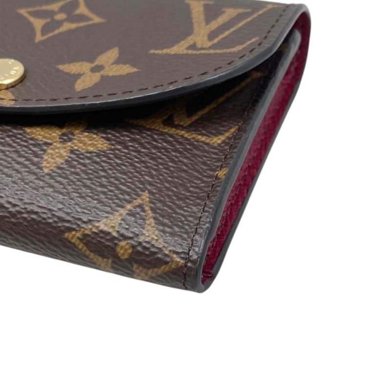 Louis Vuitton Coin Case Portmonnaie Rosalie M41939 Monogram Fuchsia Pink Louis