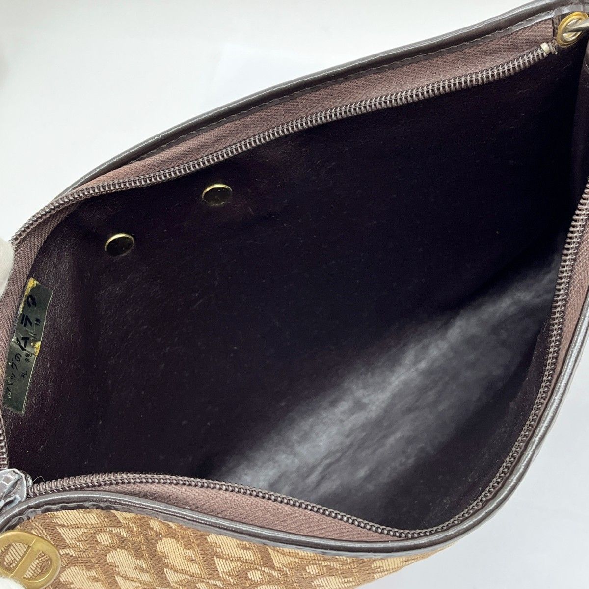 Christian Dior Christian Dior Handbag Shoulder Bag Logo Pattern Beige