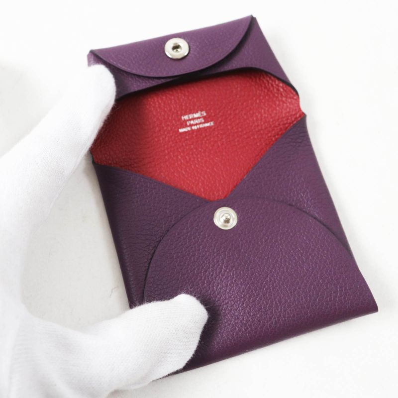 Hermes Bastia Verso Bastia Verso Cassis Rouge Garance Silver Hardware Evercolor