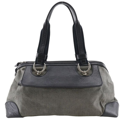 Bottega Veneta Bottega Veneta Canvas And Leather Gray/black Women's Tote Bag