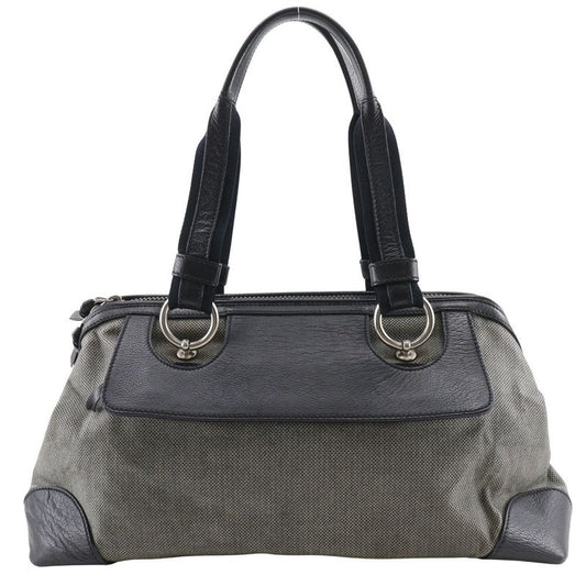 Bottega Veneta Bottega Veneta Canvas And Leather Gray/black Women's Tote Bag