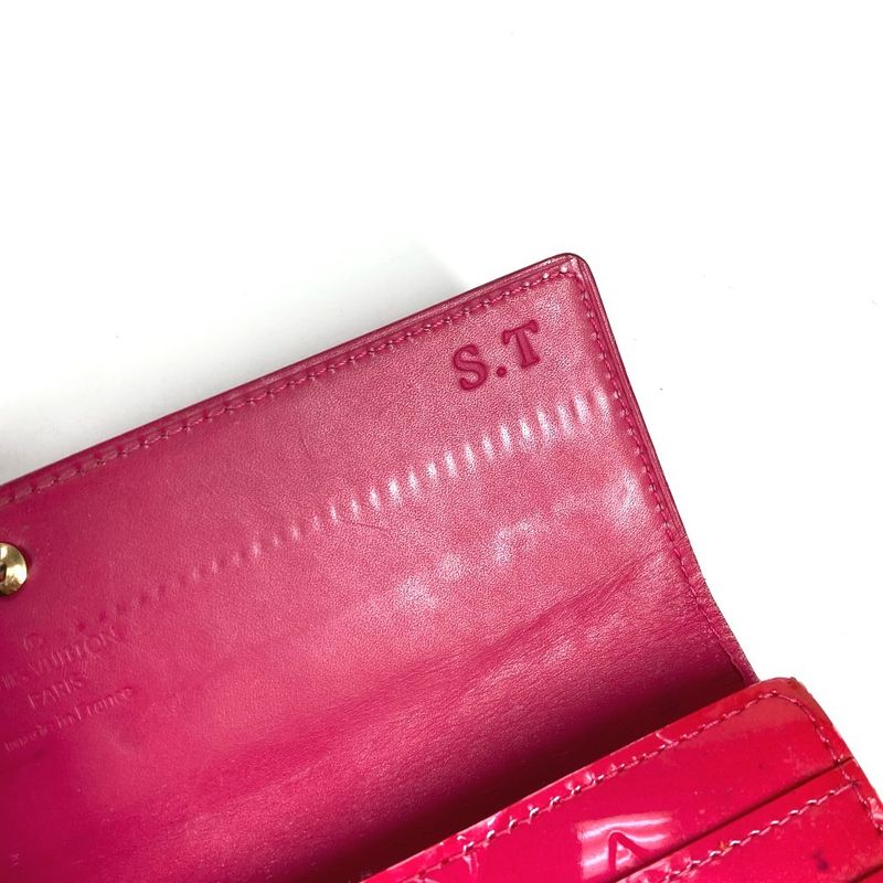 Louis Vuitton Long Wallet Portefeuille Sarah M93633 Monogram Vernis Canvas Rose