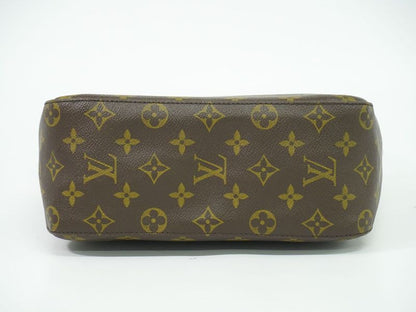 Authentic Louis Vuitton LV Looping MM Monogram Shoulder Bag Handbag Brown