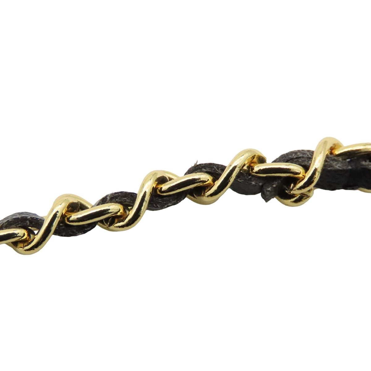 Chanel Pendant Gold Metal Costume Pearl Rhinestone Leather CC Logo Roller — view 7