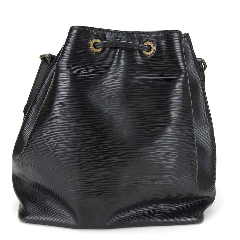 Louis Vuitton Shoulder Bag Petit Noe M59012 Epi Leather Noir Black Gold