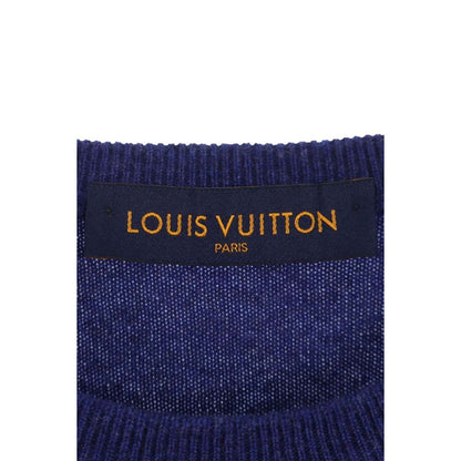Louis Vuitton LV Logo Embroidery Crew Neck Knit Sweater — view 3