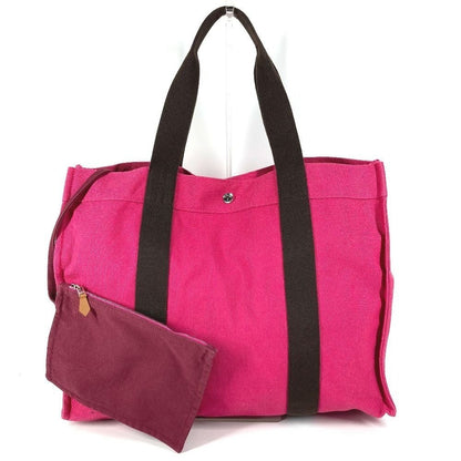 Hermes Shoulder Bag Sac Doplage GM Canvas Pink