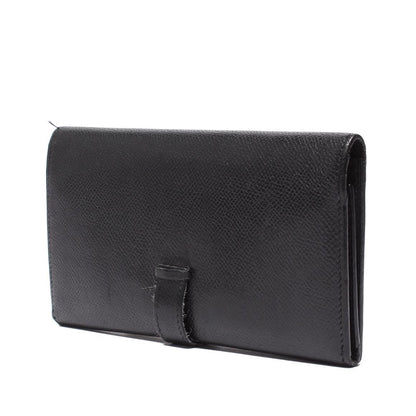 Hermes Trifold Wallet Silver Veau Epsom Bearn Dupri Black Size Details — view 3