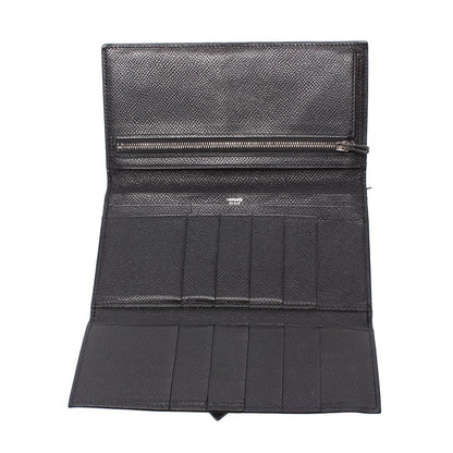 Hermes Trifold Wallet Silver Veau Epsom Bearn Dupri Black Size Details — view 4