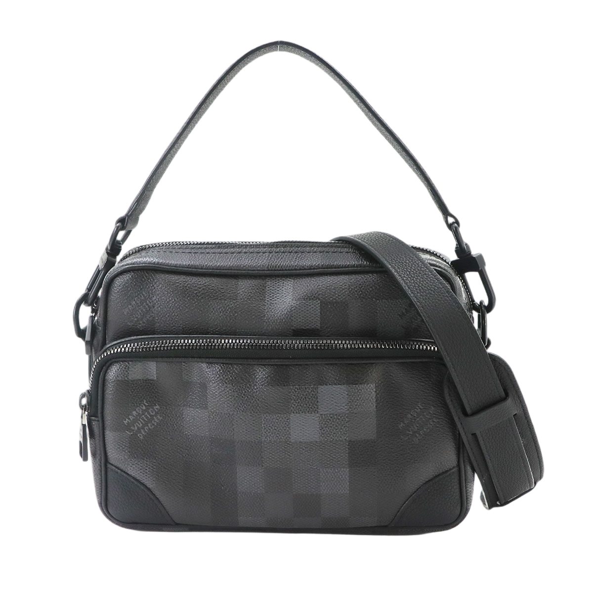 Louis Vuitton Damoflage Black Nile Messenger Bag 2-Way