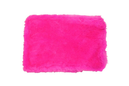 Chrome Hearts Fur Pouch Dagger Zip Scroll Label Logo Pink 925 Sterling Silver — view 3