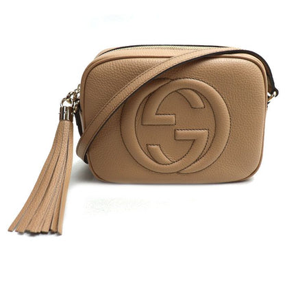 Gucci Soho Disco Shoulder Bag Beige 722319 Outlet Ladies Preowned Extreme