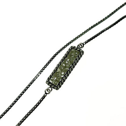 Fendi Metal Logo Necklace Black 414176 Necklace