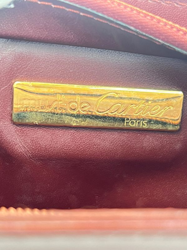 Cartier Clutch Bag Must Line Bordeaux 08bs290