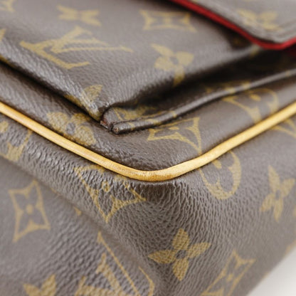 Louis Vuitton Vivacite PM M51165 Monogram Canvas Brown Ca0094 Ladies Shoulder