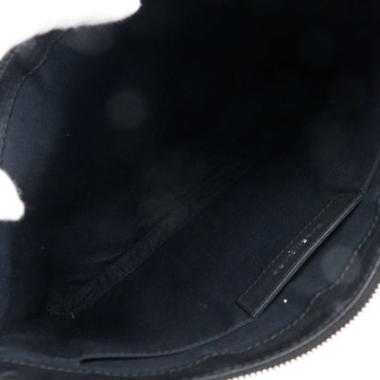 Balenciaga Navy Clip M 373834 Lambskin Black Unisex Clutch Bag