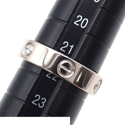 Cartier Love White Gold 18k Diamond Half 62 Ring — view 6