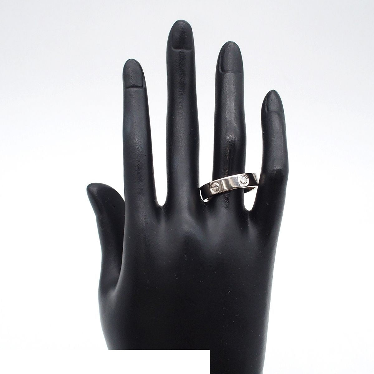 Cartier Love White Gold 18k Diamond Half 62 Ring — view 7