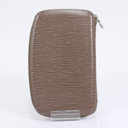 Louis Vuitton Agenda Geod Epi Lilac Leather Brown Wallet Silver M6387b
