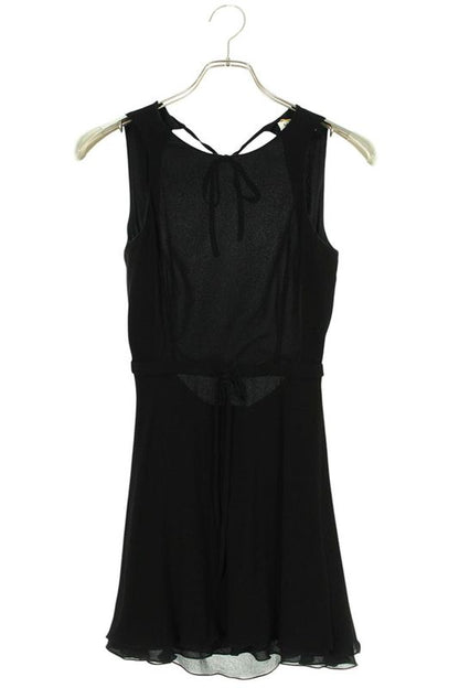 Saint Laurent Paris 23SS 729754 Y103w Back Open Sleeveless Dress Women's F34