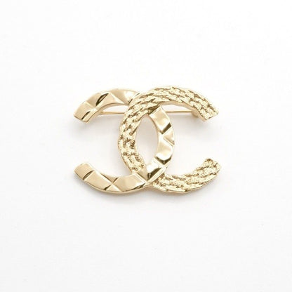 Chanel Brooch Corsage Gold Here Mark