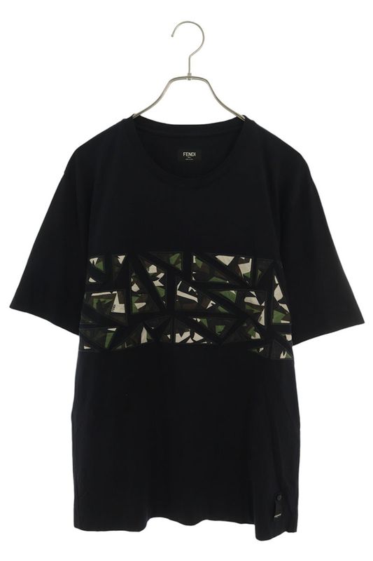 Fendi Fy0936 A2J0 Camouflage Bug Eye Motif T-shirt Women S