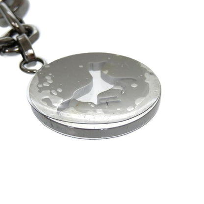 Hermes Bull Lock Amulet 4 Cadenas Horse H Dog Metal/ruthenium Hardware Silver