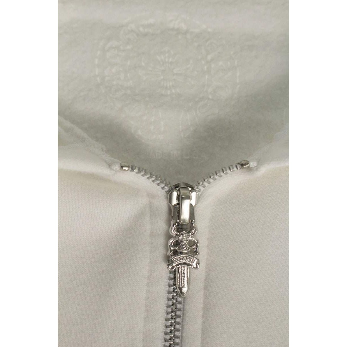 Chrome Hearts Sweatshirt HD Zip Sleeve English Print Daga Zip Hoodie XL — view 3