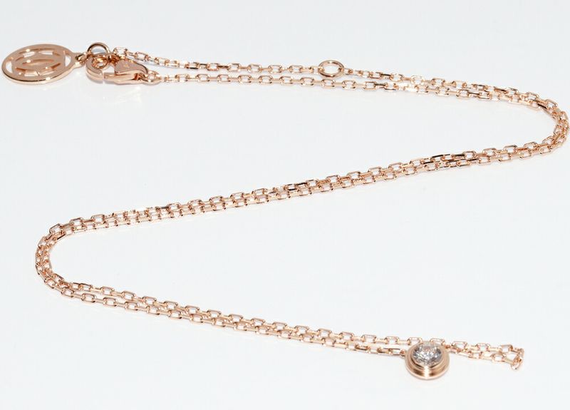 Cartier Pendant Necklace 18K Pink Gold Diamond 1 (018ct) D'amour Pendant
