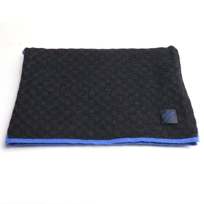 Louis Vuitton Echarpe Edge Scarf Black Blue My0137