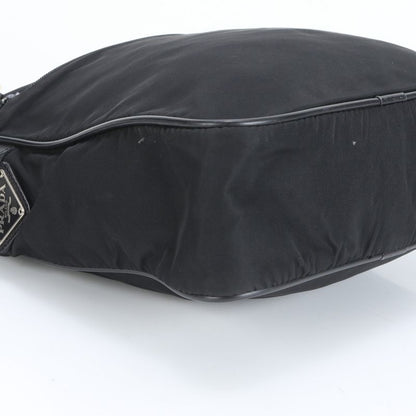 Prada Tessuto Nylon Triangle Logo Leather Shoulder Bag Crossbody Messenger