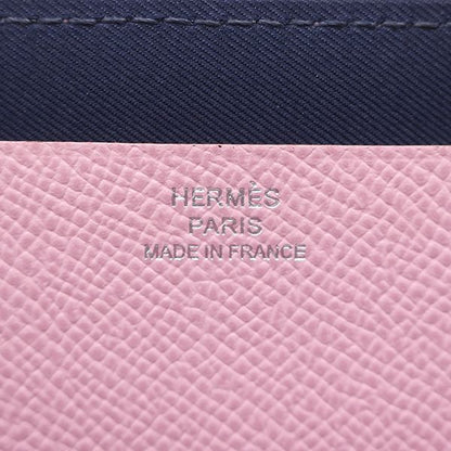 Hermes Long Wallet Nouveau Togo Vosuift Vaux-Epson Mauve Silvestre X Lime X