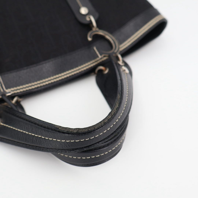 Christian DIOR Trotter Flower Embroidered Tote Handbag