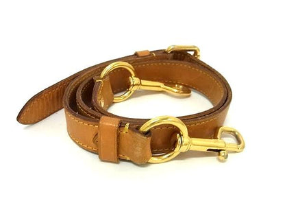 Louis Vuitton Leather Shoulder Strap For Bag Shoulder Strap Ladies Men Brown