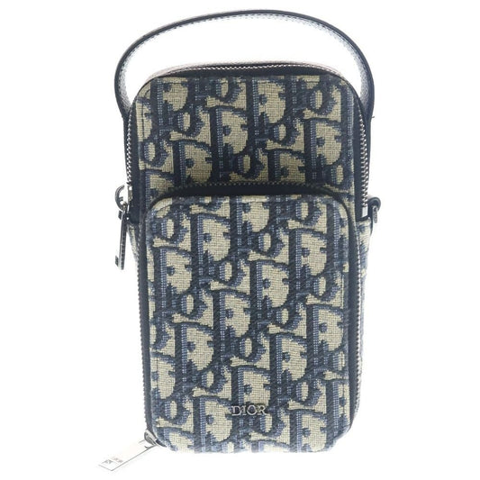 Dior Oak Jacquard Canvas Mini Shoulder Bag Beige