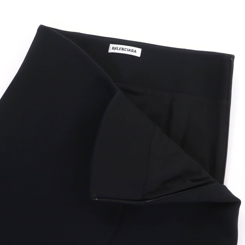 Balenciaga 2021 662987 Bonding Miniskirt Black 34 Ladies