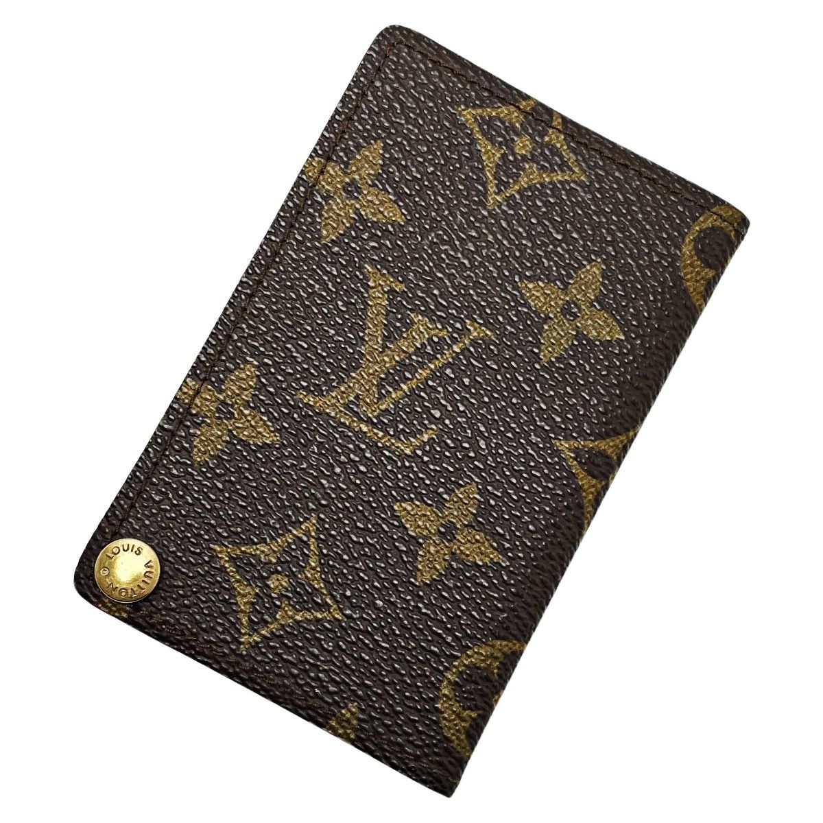 Louis Vuitton Monogram Porto Cult Credit Press Ion M60937 Brown Card Case