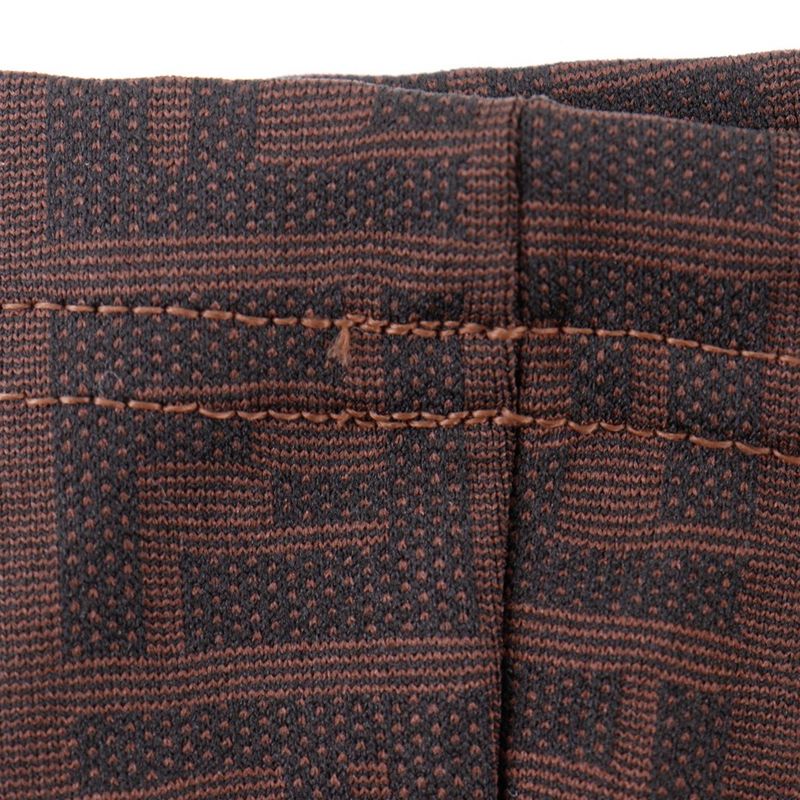 Fendi Zucca Nylon Brown Women's Mini Skirt