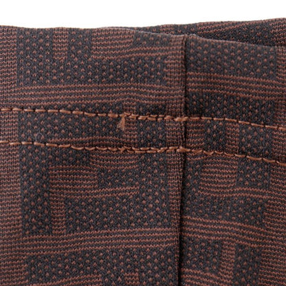 Fendi Zucca Nylon Brown Women's Mini Skirt