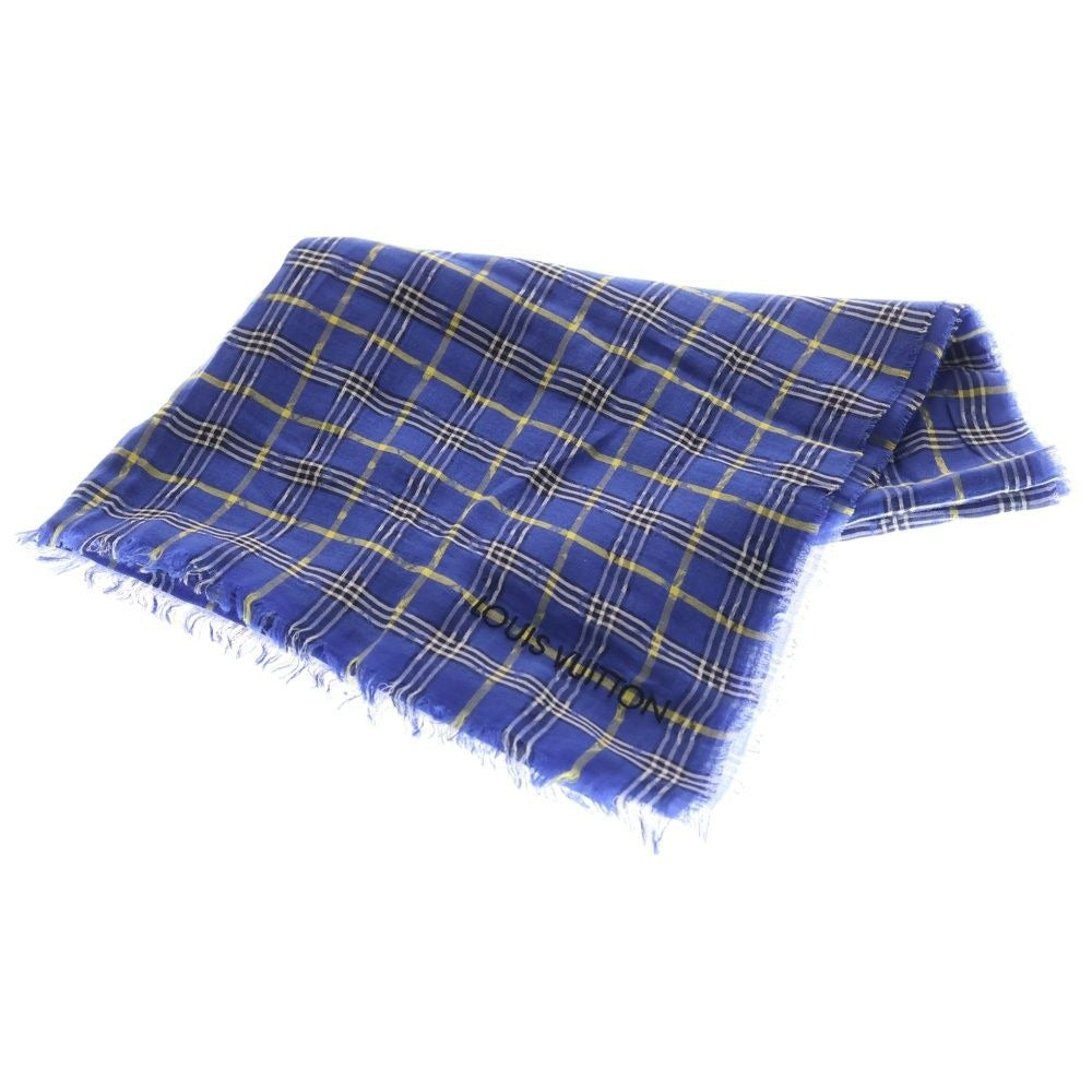 Louis Vuitton Monogram Plaid Shawl Blue