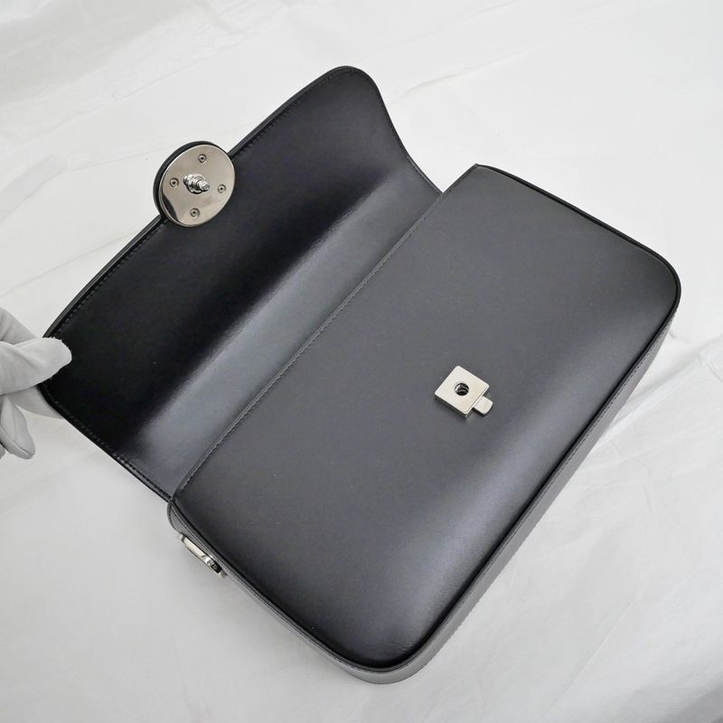 Gucci Clutch Bag Shoulder Bag Leather Black 739721 Shoulder Ladies