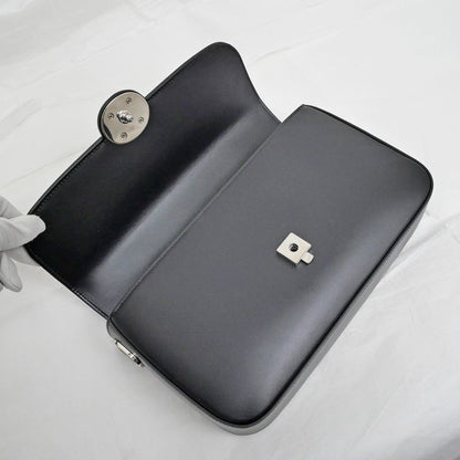 Gucci Clutch Bag Shoulder Bag Leather Black 739721 Shoulder Ladies