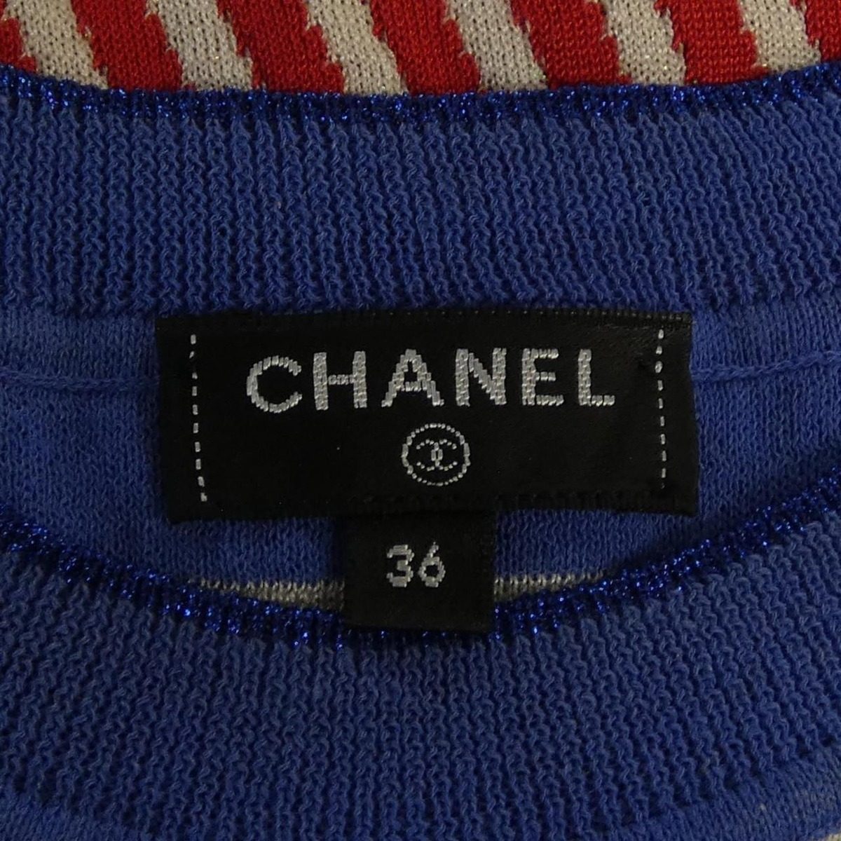 Chanel Knit Top Blue — view 5
