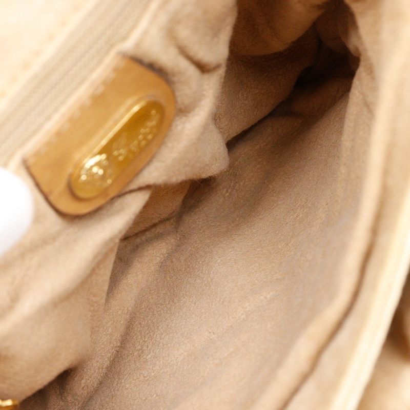 Gucci Old Gucci Micro GG Vintage PVC Beige Women's Shoulder Bag