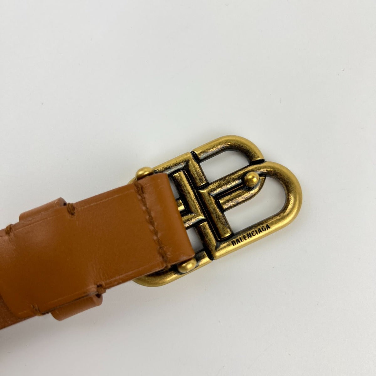 Balenciaga Belt Brown Leather Vintage — view 13