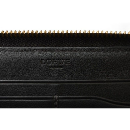 Loewe Wallet Long Zip Around Anagram Gray Black — view 7